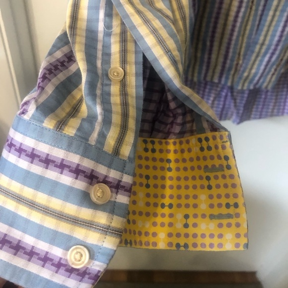 Robert Graham Stripes Classic Fit Button Down Shirt Large - Picture 12 of 12